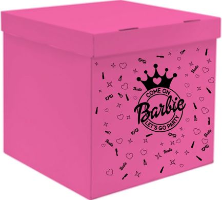 Наклейка Come on Barbie з короною на коробку (30х40см) + монтажка