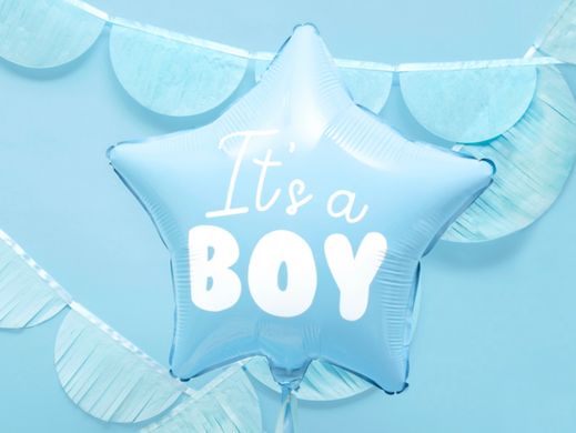 Фольгована кулька PartyDeco 18” зірка it’s a boy