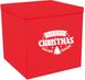 Наклейка Merry Christmas Ялинки та роги на коробку НР (30х42 см) + монтажка - 1