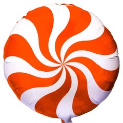 Фольгированный шар Flexmetal 18" Леденец Оранжевый
