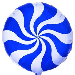 Фольгированный шар Flexmetal 18" Леденец Синий