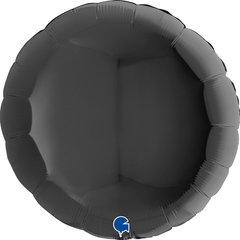Фольгированный шар Grabo 36” Круг Чёрный