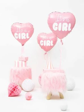 Фольгована кулька PartyDeco 18” серце it’s a girl