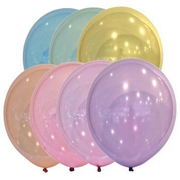 Латексна кулька Everts 12" Кристал Асорті Droplets (50 шт)