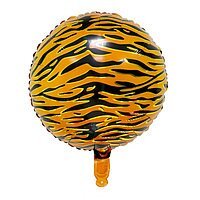 Фольгированный шар 18” круг Тигр" Китай
