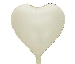 фольгированный шар сердце 18" кремовое (Китай)