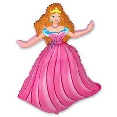 Фольгована кулька Flexmetal Міні фігура Принцеса в рожевому