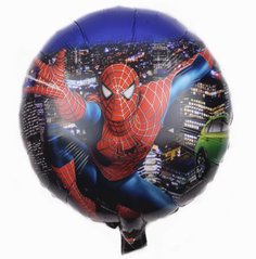 Фольгированный шар 18” круг спайдермен над городом Китай
