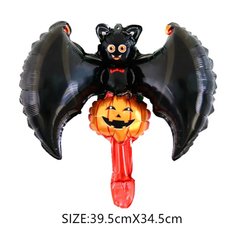 Фольгированный шар Мини фигура Летучая мышь с тыквой Хэллоуин (Китай)