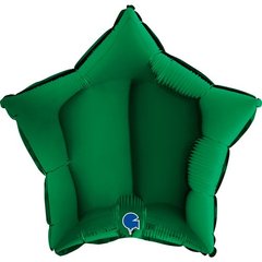 Фольгированный шар Grabo 18” Звезда Тёмно-Зелёная