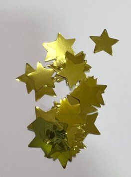 Конфетті Зірочки 20 мм Золото (100 г)