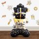 Фольгированный Шар Стоячая фигура Новогодние подарки черно белые 150 см (Китай) - 2