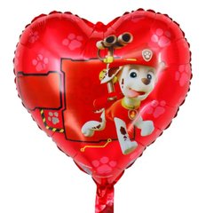 Фольгована кулька 18” серце Маршал на червоному Китай