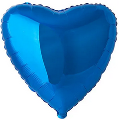 Фольгированный шар Flexmetal 9" Сердце Синее
