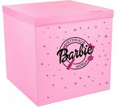 Наклейка Barbie Birthday Girl 2 цвета на коробку (30х35см) + монтажка