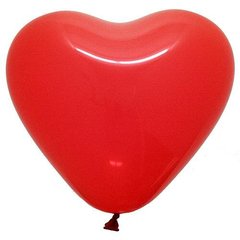Латексный шар Gemar 10" Сердце Пастель Ярко-Красное #45 (1 шт)