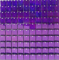 Квадратні Паєтки Пурпурний голограма 100 шт