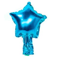 Фольгована кулька 5" Зірка Блакитна (Китай)