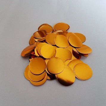 Конфетті Кружочки 23 мм Золото (500 г)