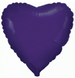 Фольгована кулька Flexmetal 9" Серце Фіолетове - 2