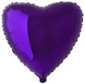 Фольгированный шар Flexmetal 9" Сердце Фиолетовое - 1