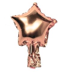 Фольгированный шар 5” Звезда Rоse Gold (Китай)