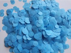 Конфетті тішью 23 мм кружечок блакитний (500 г)
