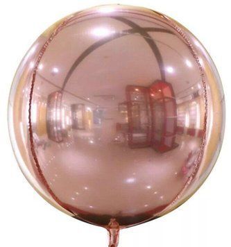 Фольгированный шар 10&rdquo; Мини Сфера Rose Gold (Китай)