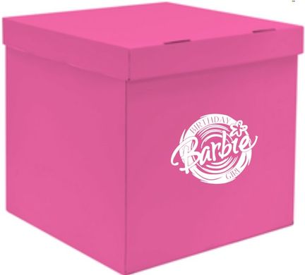 Наклейка Barbie Birthday Girl на коробку (30х35см) + монтажка