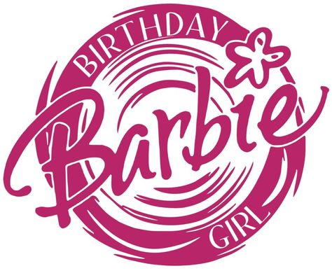 Наклейка Barbie Birthday Girl на коробку (30х35см) + монтажка