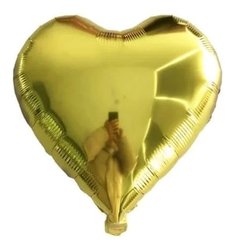 Фольгированный шар 18” Сердце Золотое (Китай)