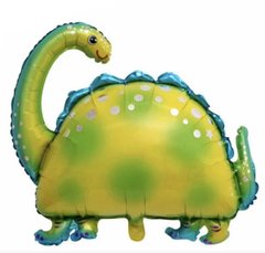 Фольгована кулька Велика фігура Динозавр травоїдний зелений (Китай)
