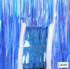 Фольгированная Штора для фотозон 1*2 м Laser Blue (Китай)