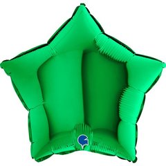 Фольгированный шар Grabo 18” Звезда Зелёная
