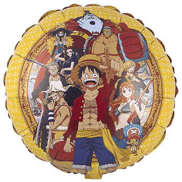 Фольгована кулька Flexmetal коло 18&rdquo; Ван Піс (One Piece)