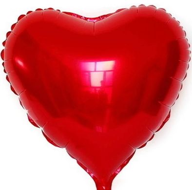 Фольгированный шар 18” Сердце Красное 50 шт (Китай)