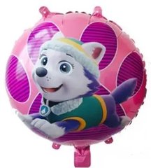 Фольгована кулька 18" коло Еверест «щенячий патруль» (Китай)