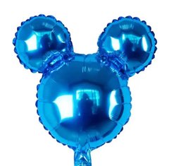 Фольгована кулька Велика фігура Міккі Маус синій однотонний 66 см (Китай)