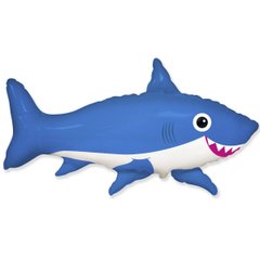 Фольгированный шар Flexmetal Большая фигура акула веселая