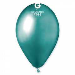 Латексна кулька Gemar 13″ Хром Зелений / Shiny Green #093 (50 шт)