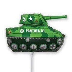 Фольгована кулька Flexmetal Міні фігура танк зелений