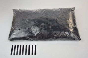 Конфетті Тонкі Смужки Чорні (500 г)