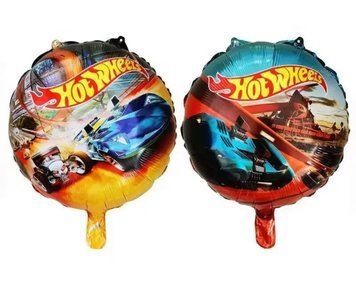 Фольгированный шарик 18&rdquo; круг хот виллс hot wheels