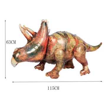 Фольгована Кулька Стояча фігура Трицератопс 63х115 см (Китай)