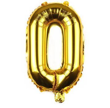 Фольгована кулька цифра &laquo;0&raquo; Золото 16" (Китай)