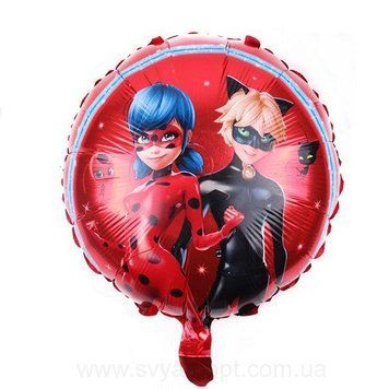 Фольгована кулька 18" круг Леді Баг Китай