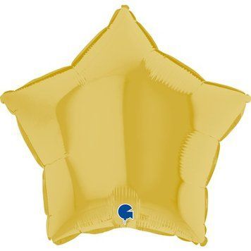Фольгована кулька Grabo 18&rdquo; Зірка Пастель Жовта