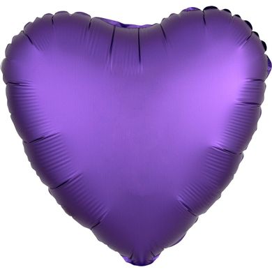 Фольгированный шар Anagram 18″ Сердце сатин Фиолетовый