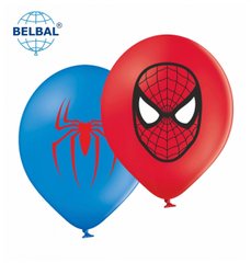Латексна кулька Belbal 12” Спайдер Мен / Людина Павук (25 шт)
