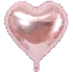 Фольгированный шар 18” Сердце Rose Gold (Китай)